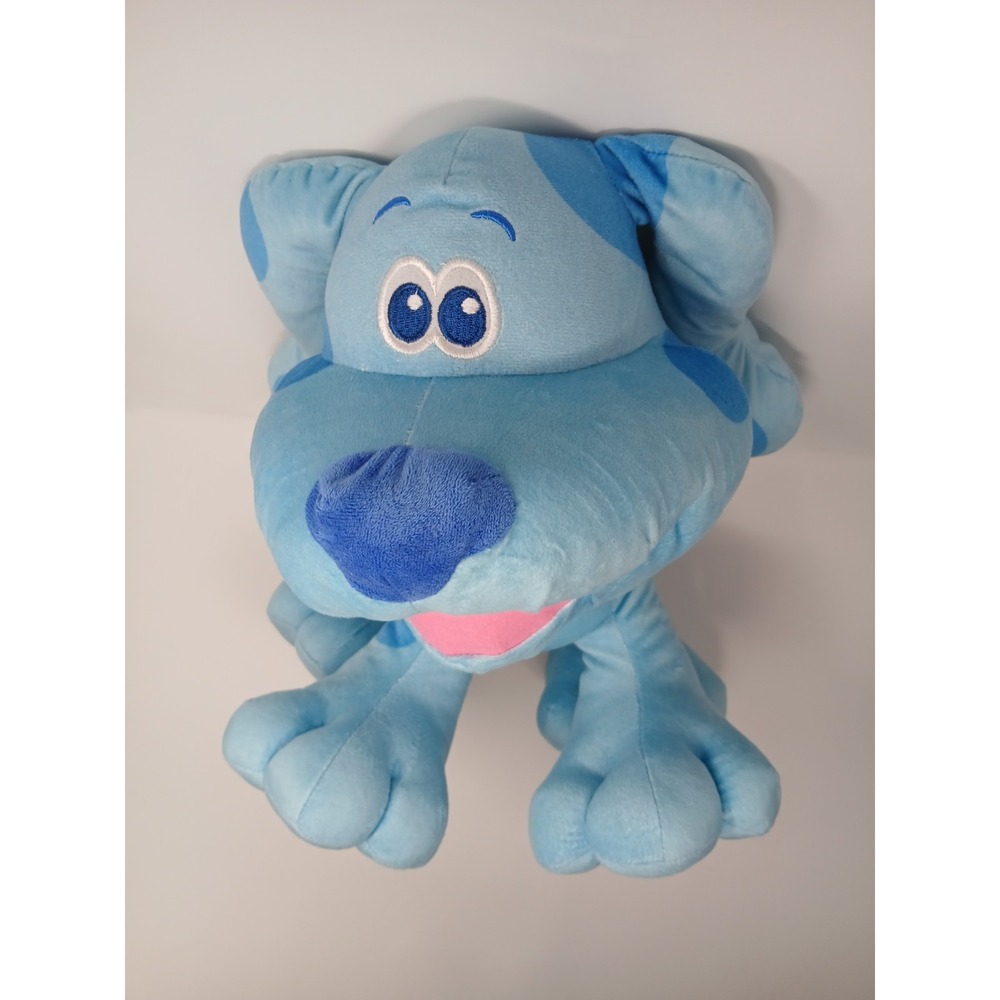 Nickelodeon Blue's Clues and You Blue Dog‎ 16 Inch Plush 2022 Viacom Glitter Paw